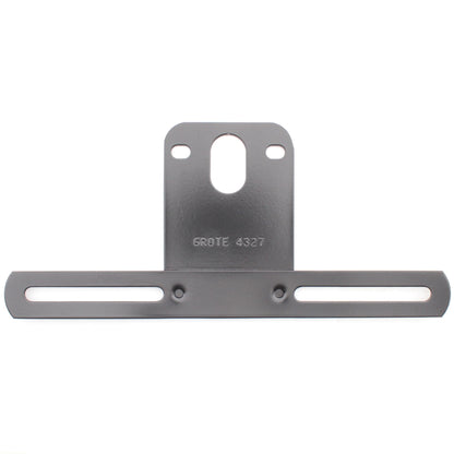 Grote 43272 Black Universal Steel License Plate Bracket Powder-Coated 9-1/2"