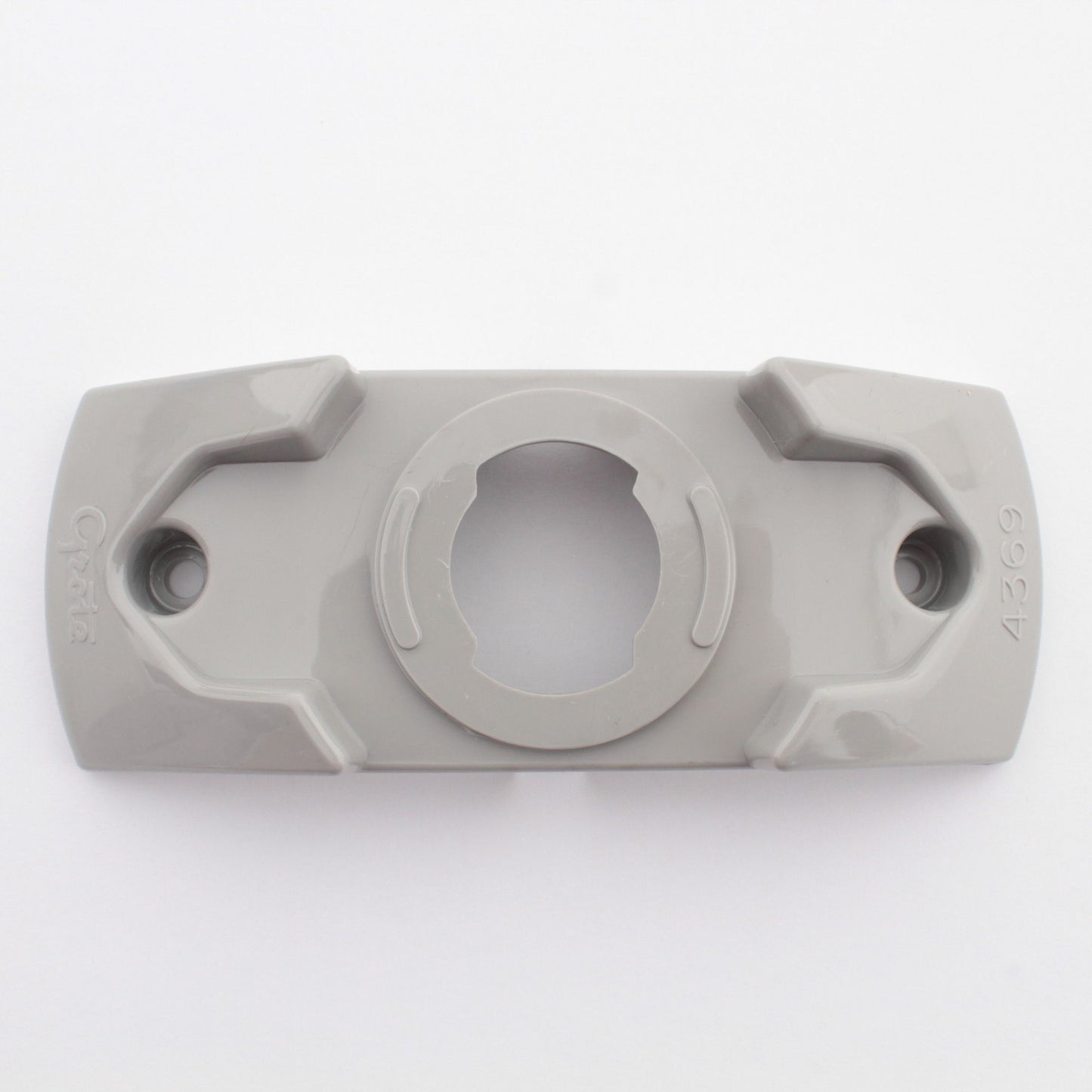 Grote 43690 Gray 5-5/8" x 2-1/8" Twist-in Surface Mount Bracket for 2-1/2" Bulb
