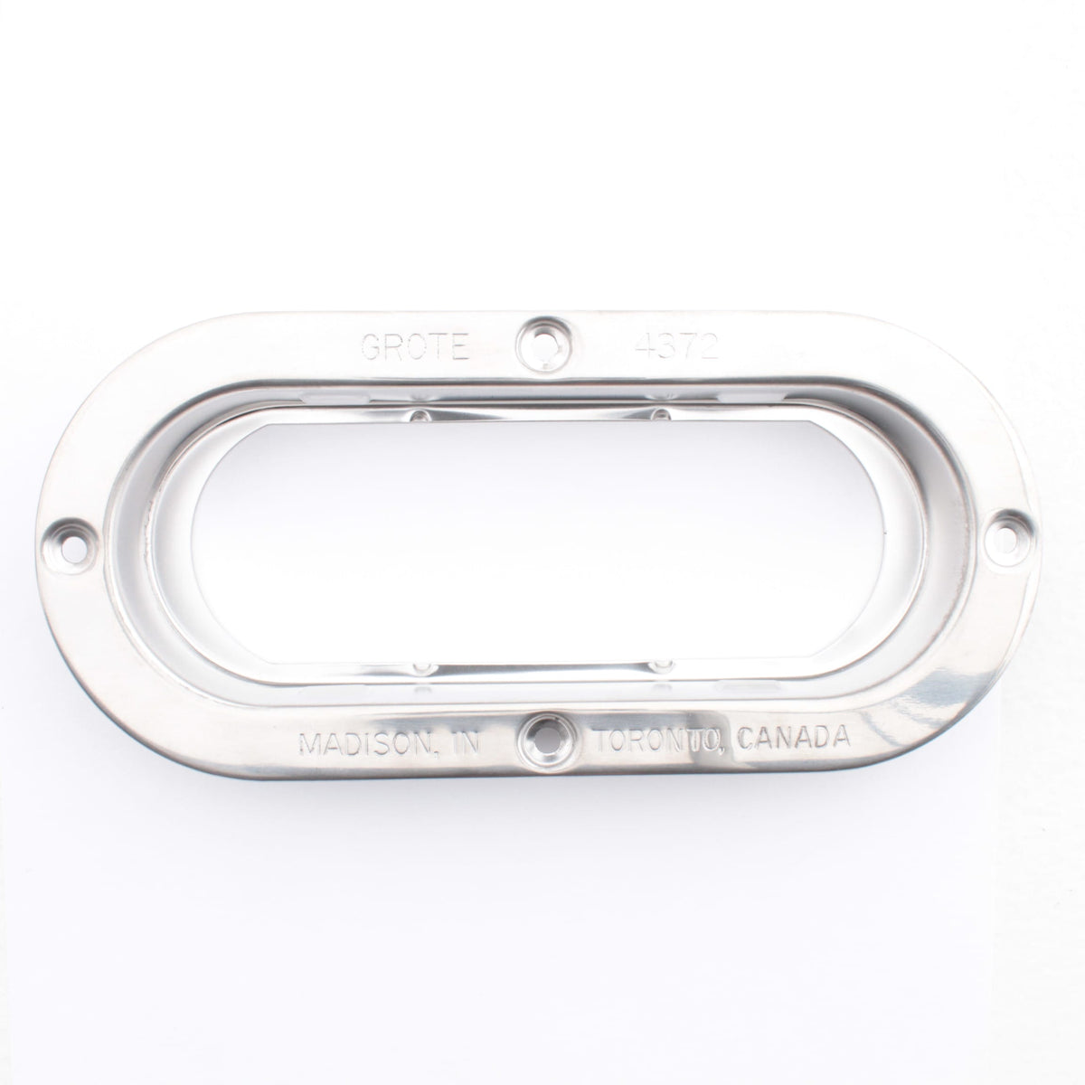 Grote 43723 Stainless Steel 7.85" Flange for Oval Lamps Theft-Resistant Mounting
