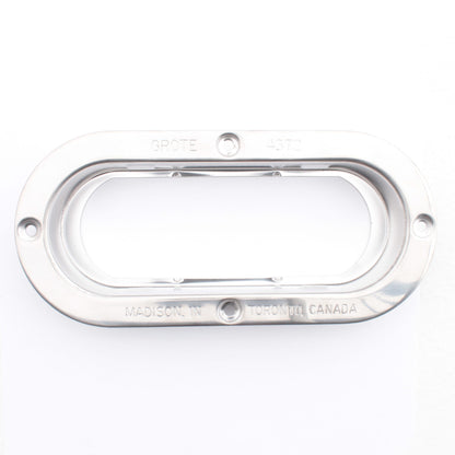 Grote 43723 Stainless Steel 7.85" Flange for Oval Lamps Theft-Resistant Mounting