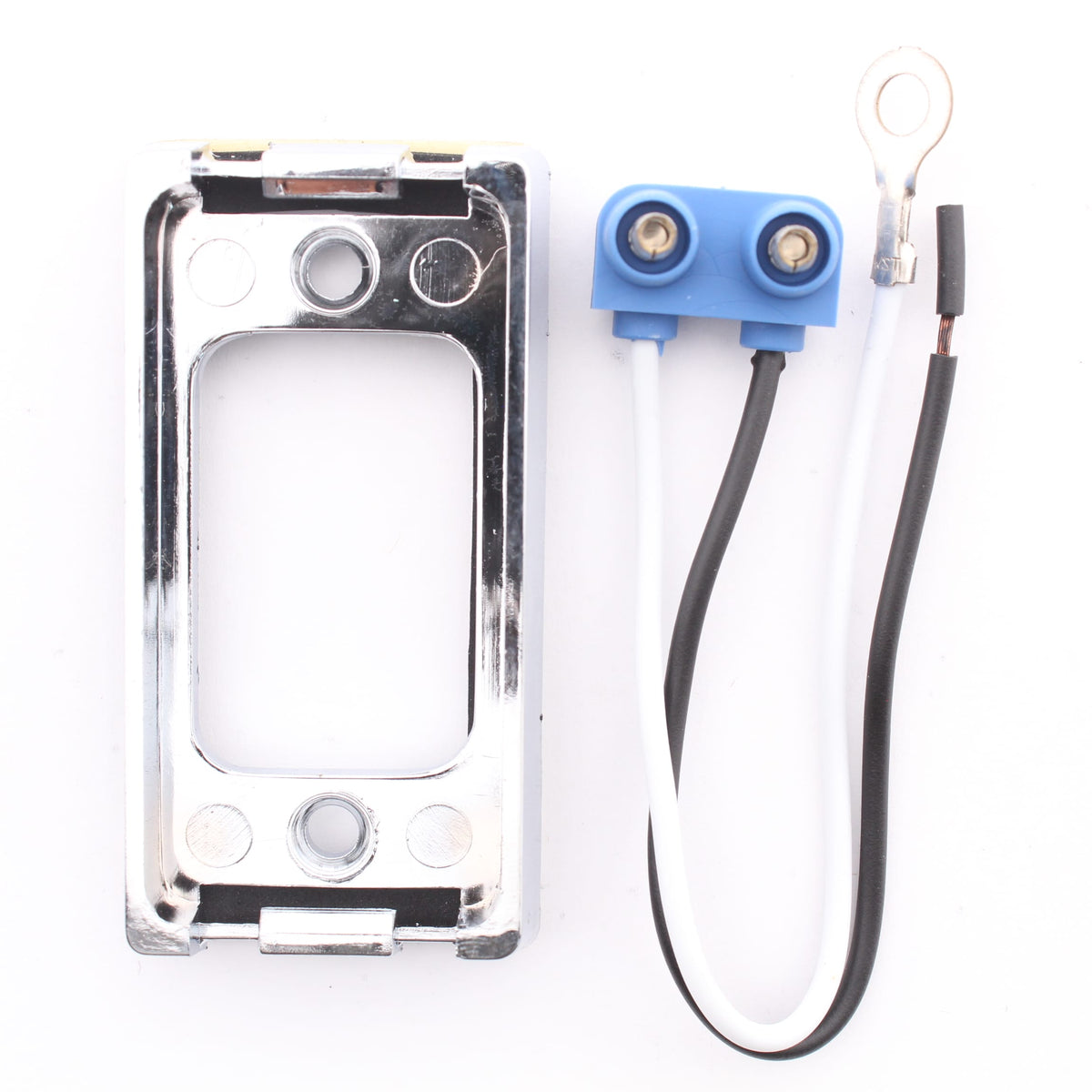 Grote 43980 Chrome Plated Small Rectangular Lights Bracket 2.89" x 1.5" +Pigtail