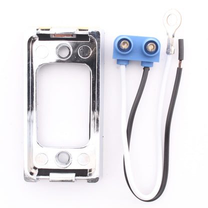 Grote 43980 Chrome Plated Small Rectangular Lights Bracket 2.89" x 1.5" +Pigtail