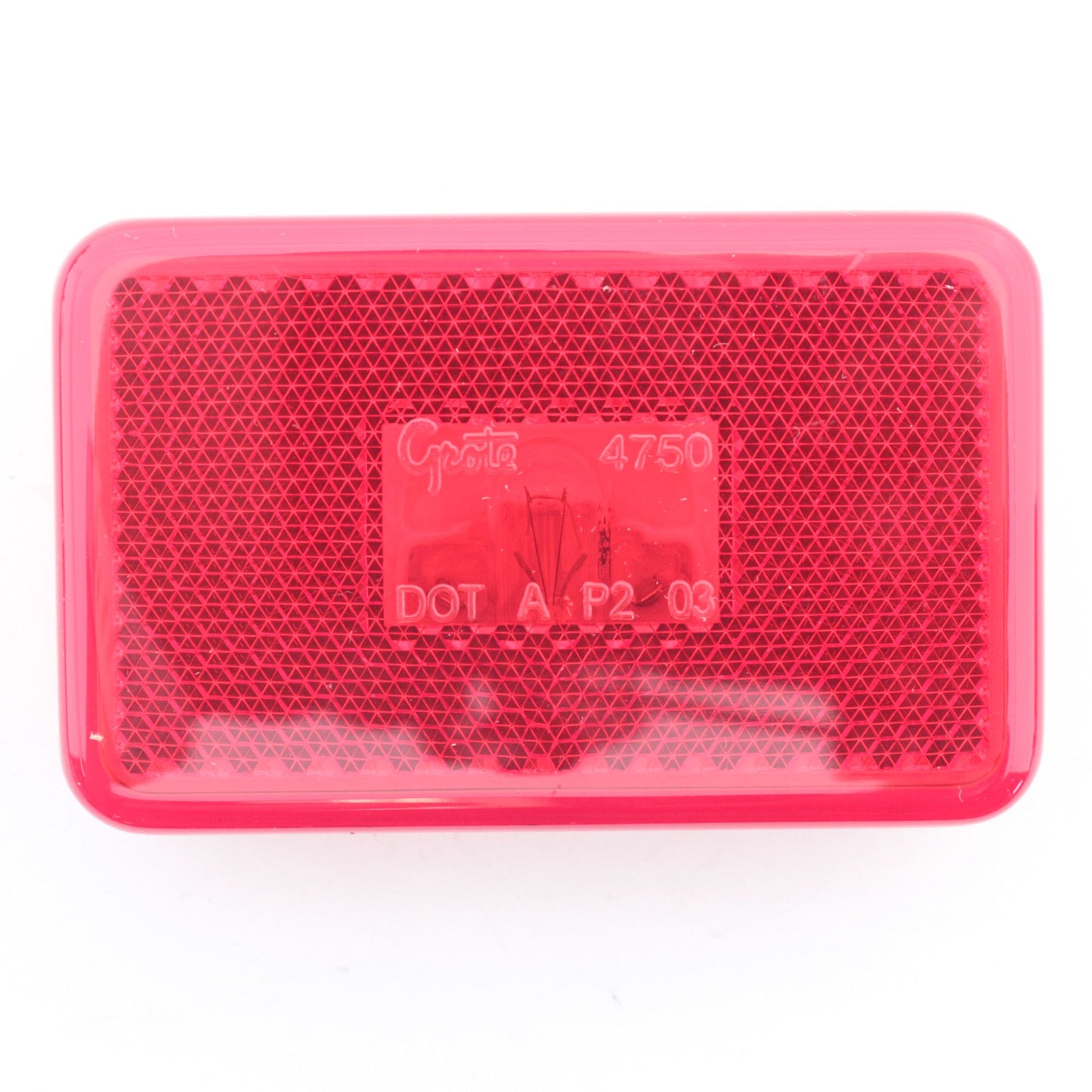 Grote 45232 Red Clearance Marker Lamp w/ Built-In Reflector 3-1/8" x 2"