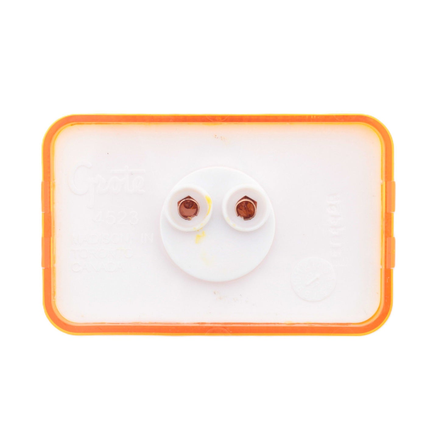 Grote 45233 Yellow Amber Clearance Marker Lamp w/ Built-In Reflector 2" x 3-1/8"