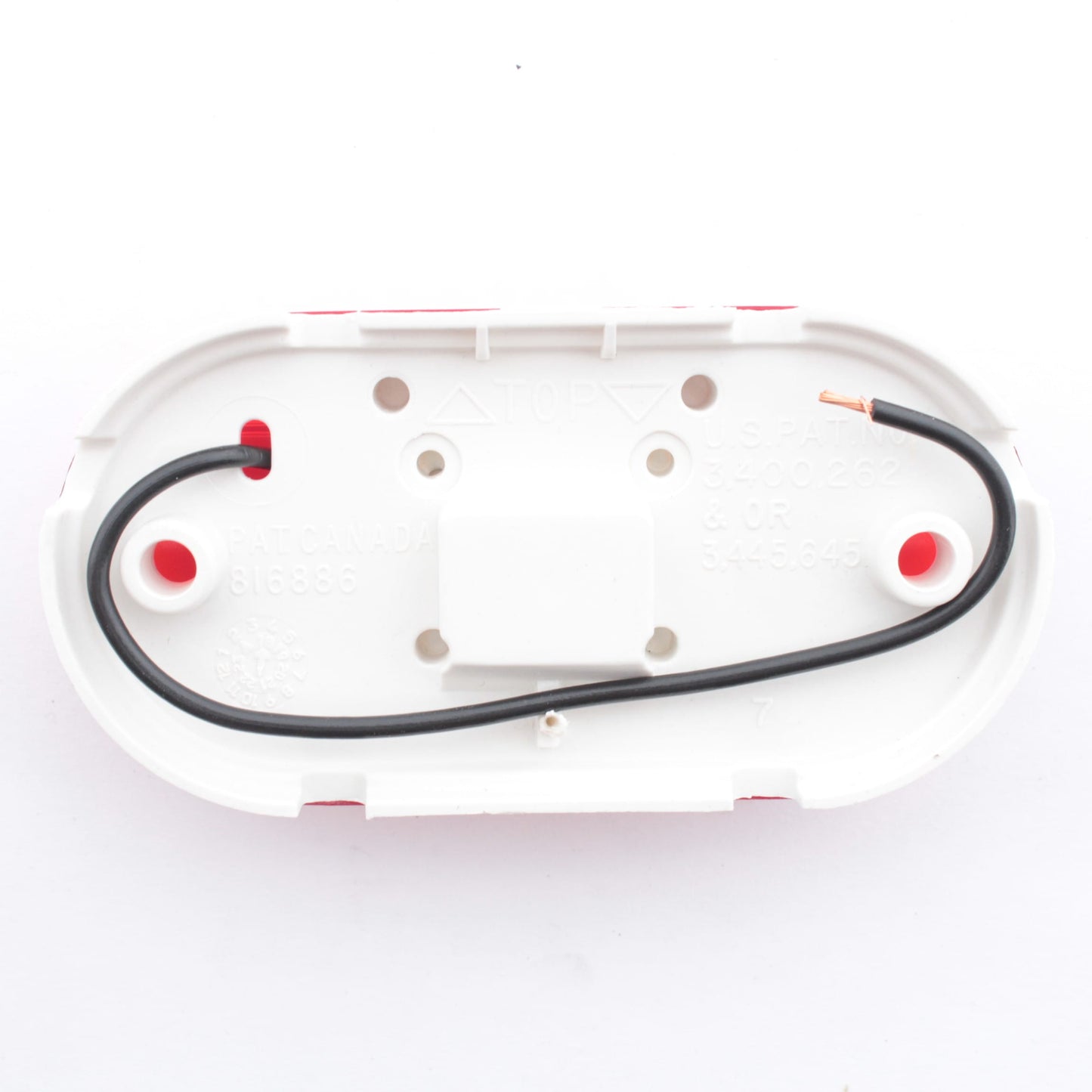 Grote 45262 Red Two-Bulb Oval Pigtail-Type Clearance Marker Lamp P2 PC 4" x 2"