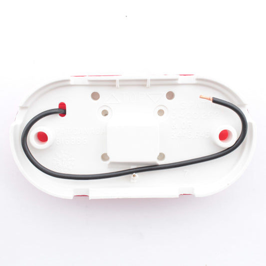 Grote 45262 Red Two-Bulb Oval Pigtail-Type Clearance Marker Lamp P2 PC 4" x 2"