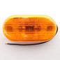 Grote 45263 Two-Bulb Amber Optic Oval Pigtail-Type Clearance Marker Light 4" x2"
