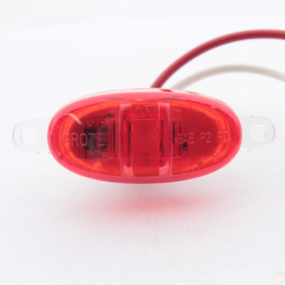 Grote 45282 Red 29/32" Clearance Side Marker LED Lamp PC Screw Mount w/o Bezel