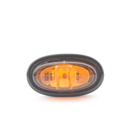 Grote 45303 Amber 1.93" Sleek Oval Hardshell LED Clearance Marker Light Lamp