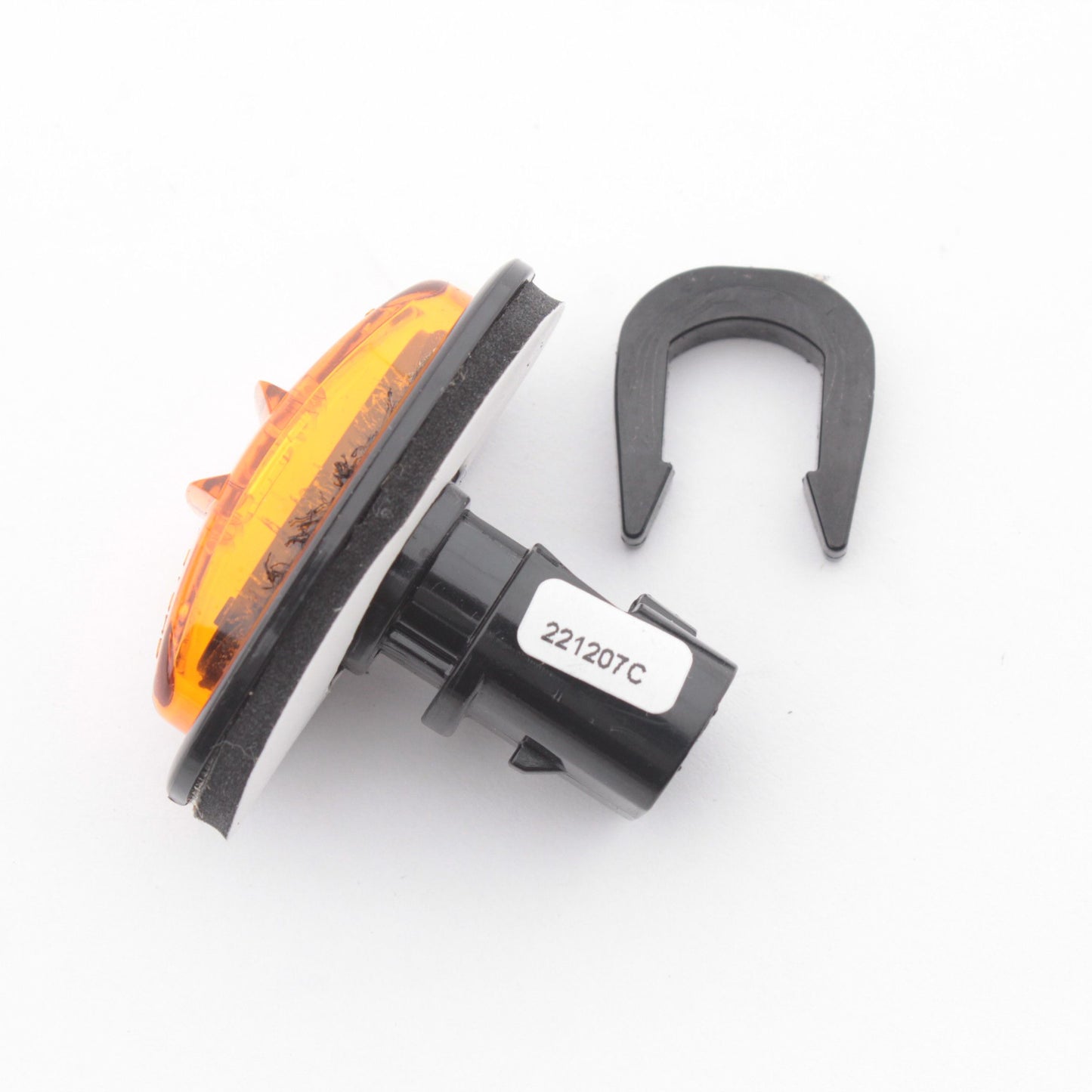 Grote 45303 Amber 1.93" Sleek Oval Hardshell LED Clearance Marker Light Lamp