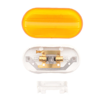 Grote 45433 Yellow Amber Two #1893 Bulb No Splice Clearance Marker Lamp 2" x 4"