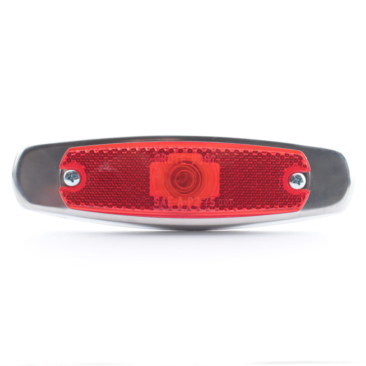 Grote 45662 Red 4" Low-Profile Clearance Marker Lamp Built in Reflector + Bezel