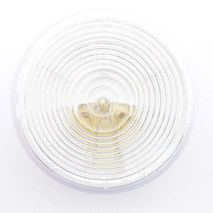 Grote 45811 Clear 2-1/2" White Round Utility Lamp Light Twist-On Mounting