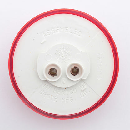 Grote 45812 Red 2.5" x 0.75" Round Clearance Marker Lamp Optic Lens 12V