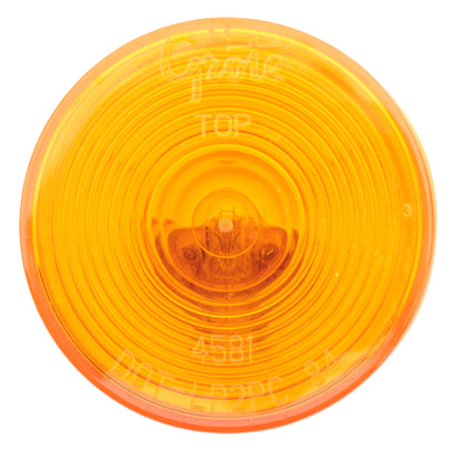 Grote 45813-5 Amber 2-1/2" Optic Clearance Marker Light w/ Twist-On Mount PL-10