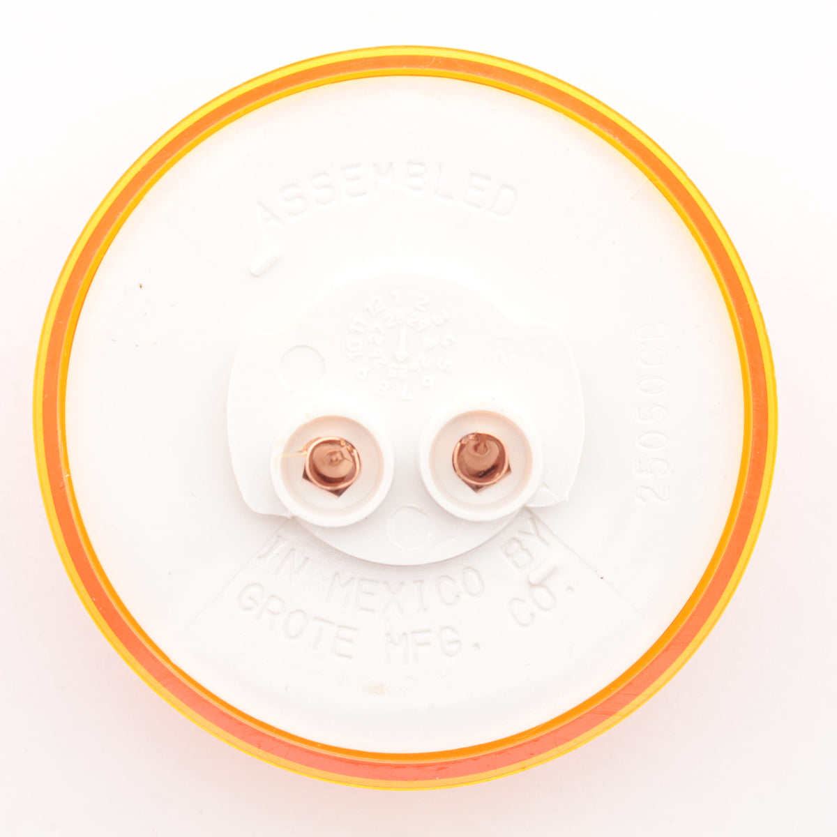 Grote 45813-5 Amber 2-1/2" Optic Clearance Marker Light w/ Twist-On Mount PL-10