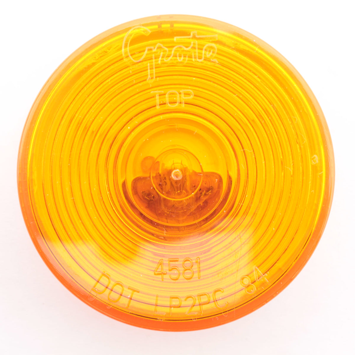 Grote 45813 Yellow Amber Optic Clearance Marker Light w/ Twist-On Mount 2-1/2"
