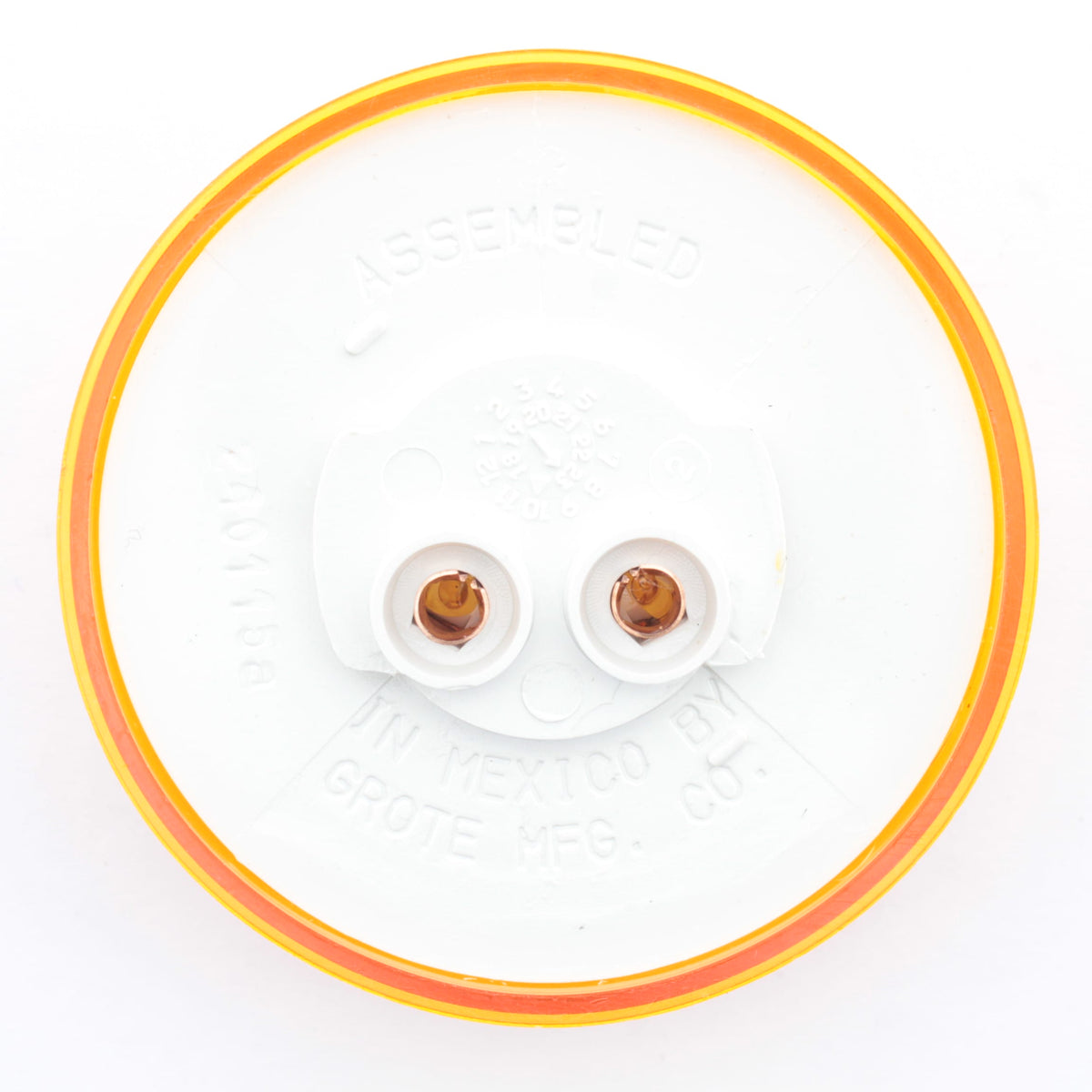 Grote 45813 Yellow Amber Optic Clearance Marker Light w/ Twist-On Mount 2-1/2"