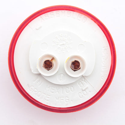 Grote 45822 Red 2" x 0.75" Round Clearance Marker Lamp PC P2 PL-10 Connection
