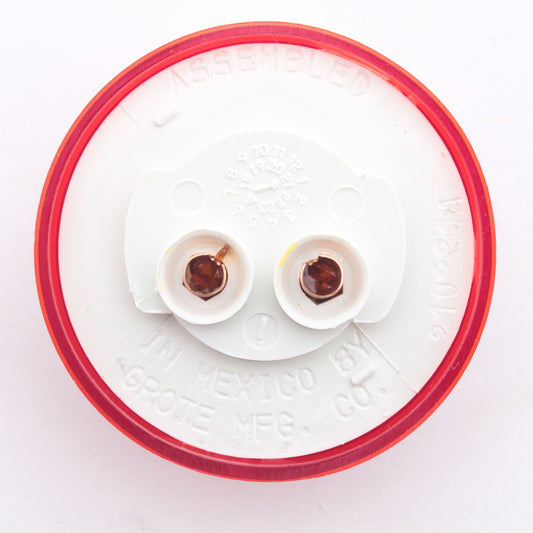 Grote 45822 Red 2" x 0.75" Round Clearance Marker Lamp PC P2 PL-10 Connection