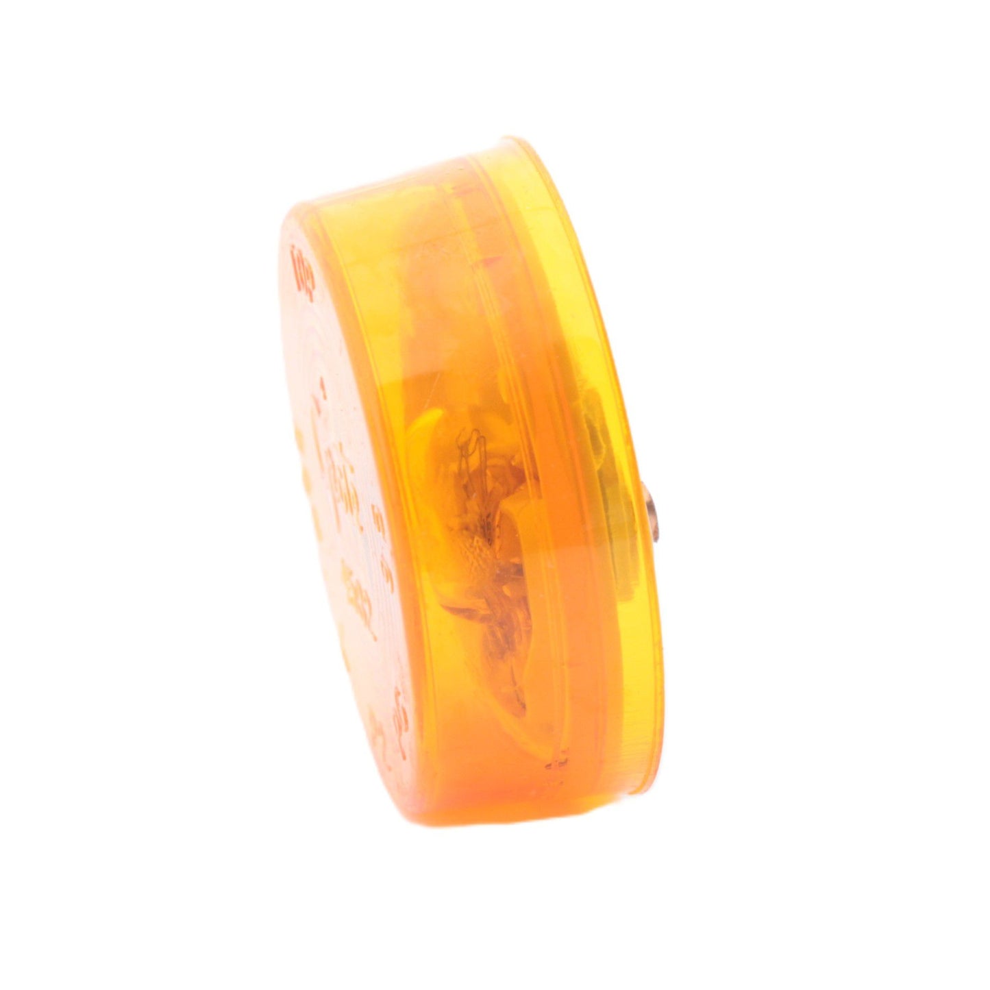 Grote 45823 Yellow 2" x 0.75" Round Clearance Marker Lamp PC P2 PL-10 Connection