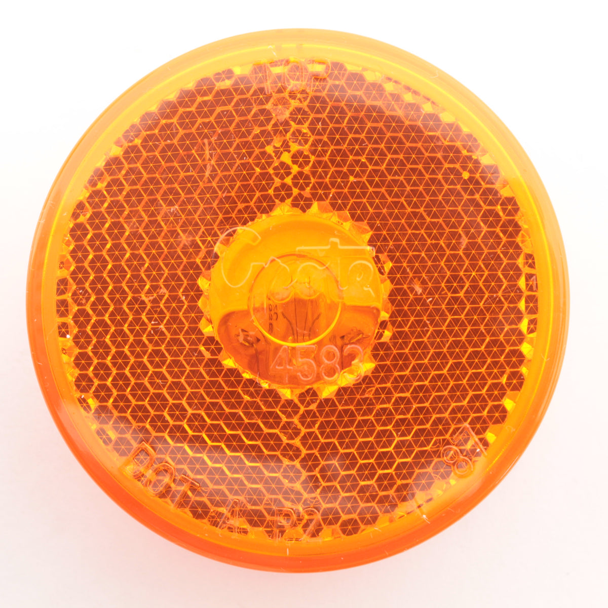 Grote 45833 Yellow Amber 2.5" x .75" Round Clearance Side Marker Light Bulk PL10