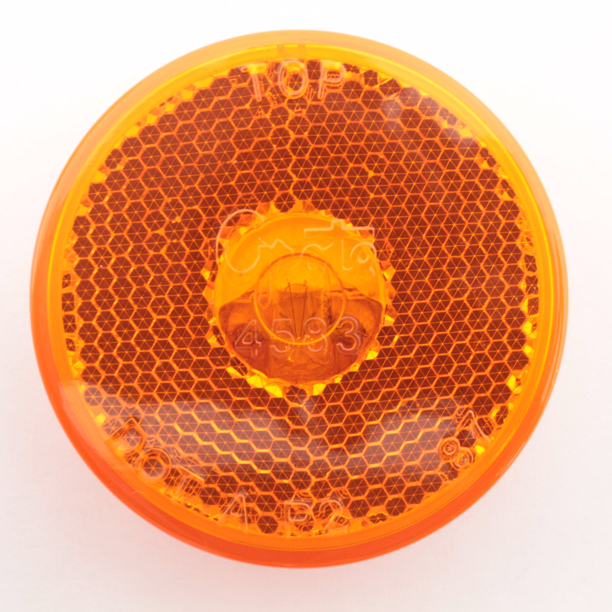 Grote 45833 Yellow Amber 2.5" x .75" Round Clearance Side Marker Light PL-10