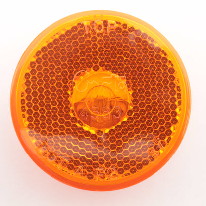 Grote 45833 Yellow Amber 2.5" x .75" Round Clearance Side Marker Light PL-10