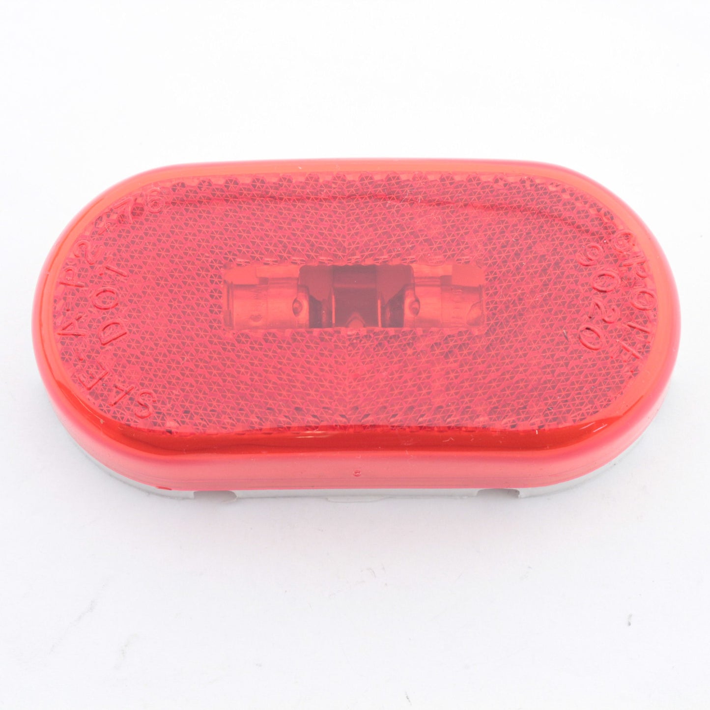 Grote 45932 Red 2-Bulb Oval Pigtail Clearance Marker Lamp Built in Reflector 4x2