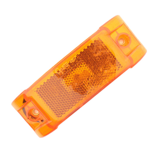 Grote 46083 Amber Reflectorized Clearance Side Marker Light Incadescent 2" x 6"