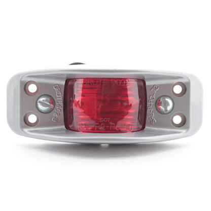 Grote 46283 Red 5-7/64" Die-Cast Aluminum Clearance Marker Lamp Flat Back