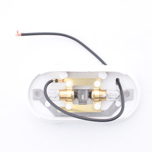 Grote 46303 Yellow Amber Two-Bulb Turtleback Clearance Marker Lamp 2" x 5-7/8"