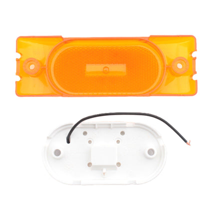Grote 46303 Yellow Amber Two-Bulb Turtleback Clearance Marker Lamp 2" x 5-7/8"