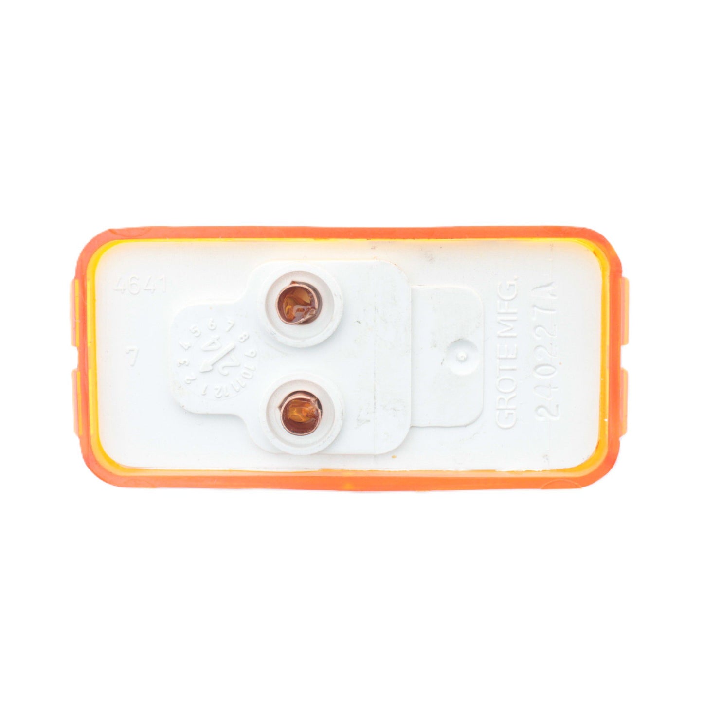 Grote 46413 Yellow Incandescent Clearance Marker Light PC Rated 1.25" x 2.63"