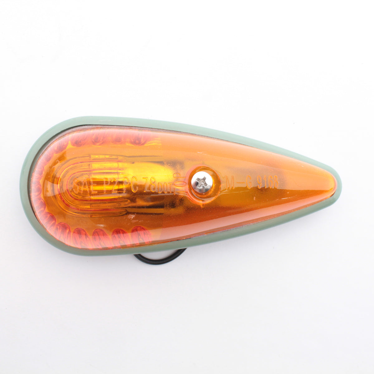Grote 465435 Yellow Amber 3.63" Economy Cab Incandescent Marker Lamp Tear-Drop