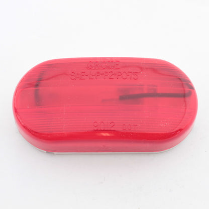 Grote 46702 Red Single-Bulb Oval Clearance Marker Lamp 2" x 4" Snap-on Lens #193