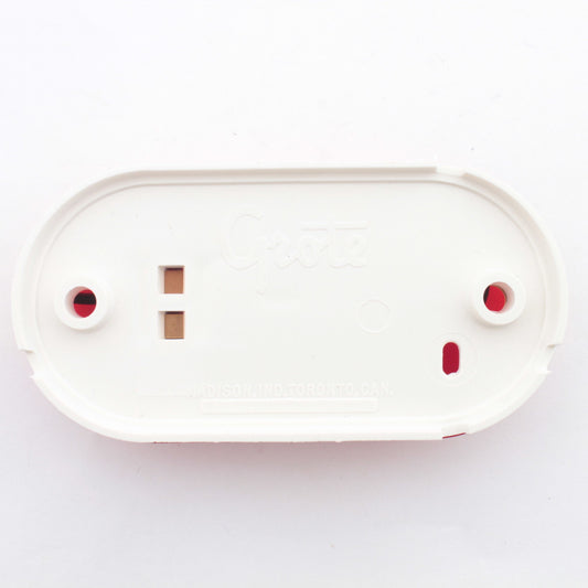 Grote 46702 Red Single-Bulb Oval Clearance Marker Lamp 2" x 4" Snap-on Lens #193