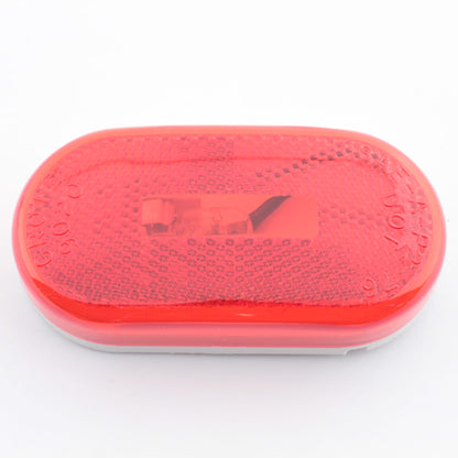 Grote 46712-5 Red One-Bulb 2" x 4" Oval Clearance Marker Lamp Built-In Reflector