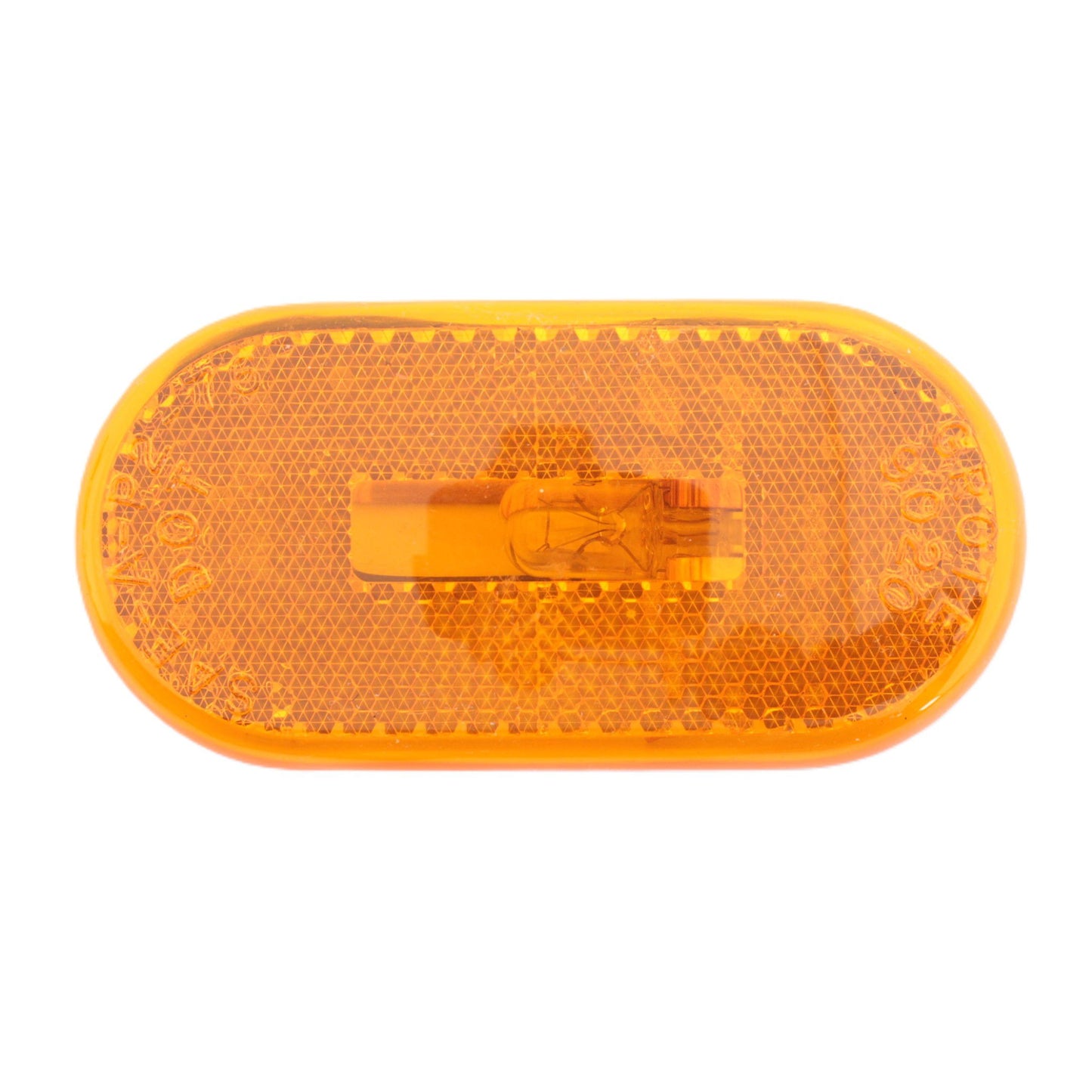 Grote 46713 Yellow 1-Bulb Oval Clearance Marker Lamp 2" x 4" Built-In Reflector