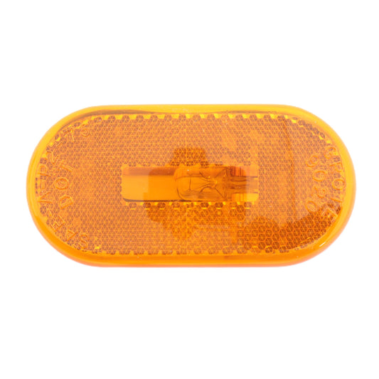 Grote 46713 Yellow 1-Bulb Oval Clearance Marker Lamp 2" x 4" Built-In Reflector