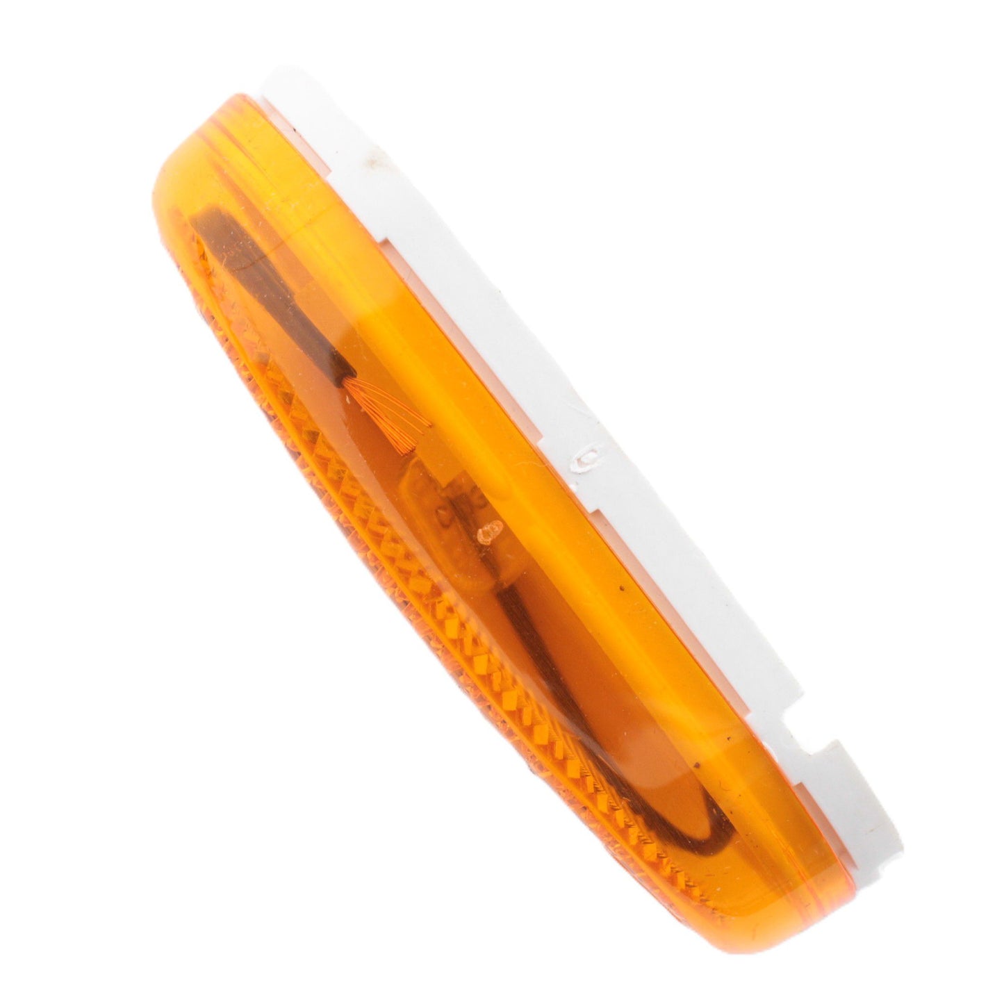 Grote 46713 Yellow 1-Bulb Oval Clearance Marker Lamp 2" x 4" Built-In Reflector