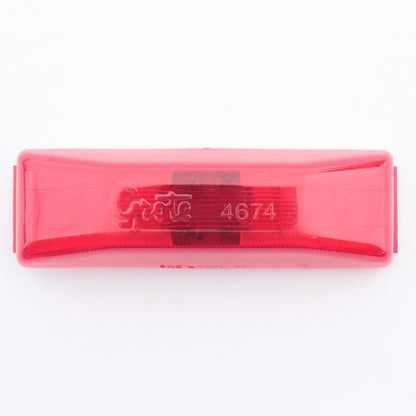 Grote 46742 Red 1.2" x 3.79" Clearance Marker Lamp 2-Bulb Male Pin Connection