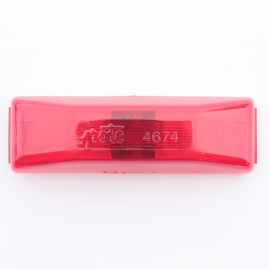 Grote 46742 Red 1.2" x 3.79" Clearance Marker Lamp 2-Bulb Male Pin Connection