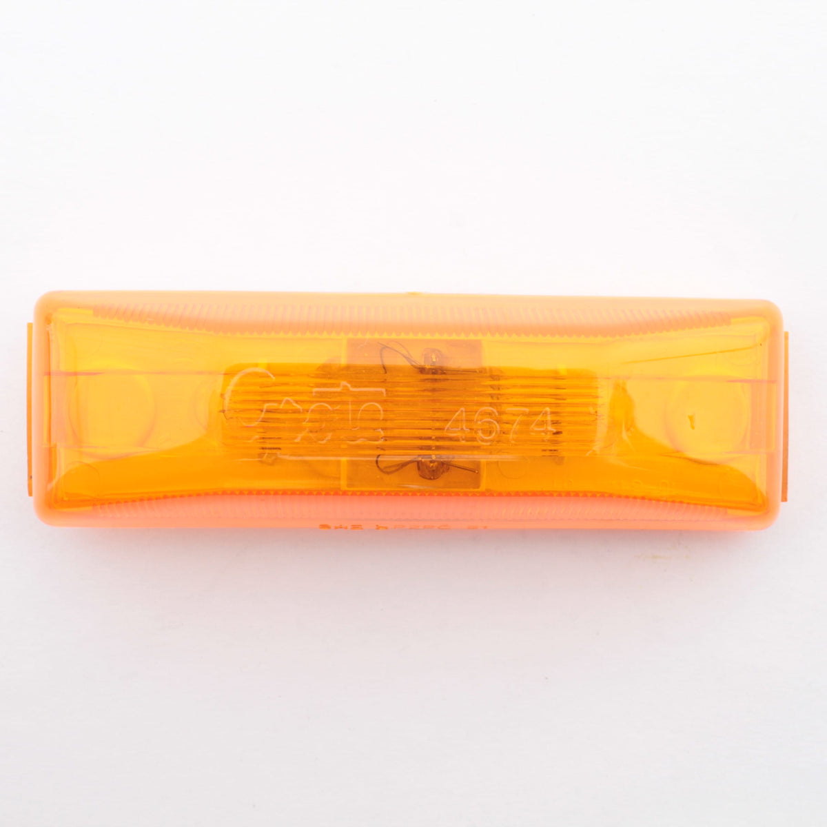Grote 46743 Yellow Amber 3.79" x 1.2" Rectangular Clearance Marker Lamp P2 P3 PC