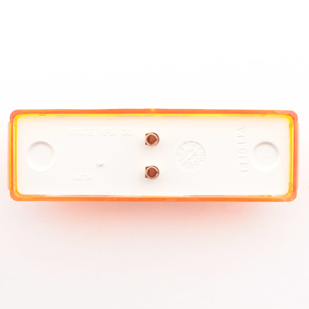 Grote 46743 Yellow Amber 3.79" x 1.2" Rectangular Clearance Marker Lamp P2 P3 PC