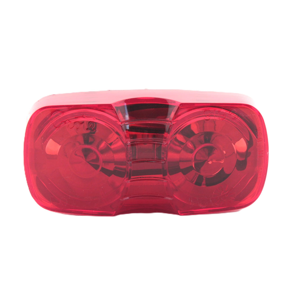 Grote 46792-5 Red 4" x 1-1/8" Square-Corner 2-Bulb Clearance Marker Lamp P2 P3