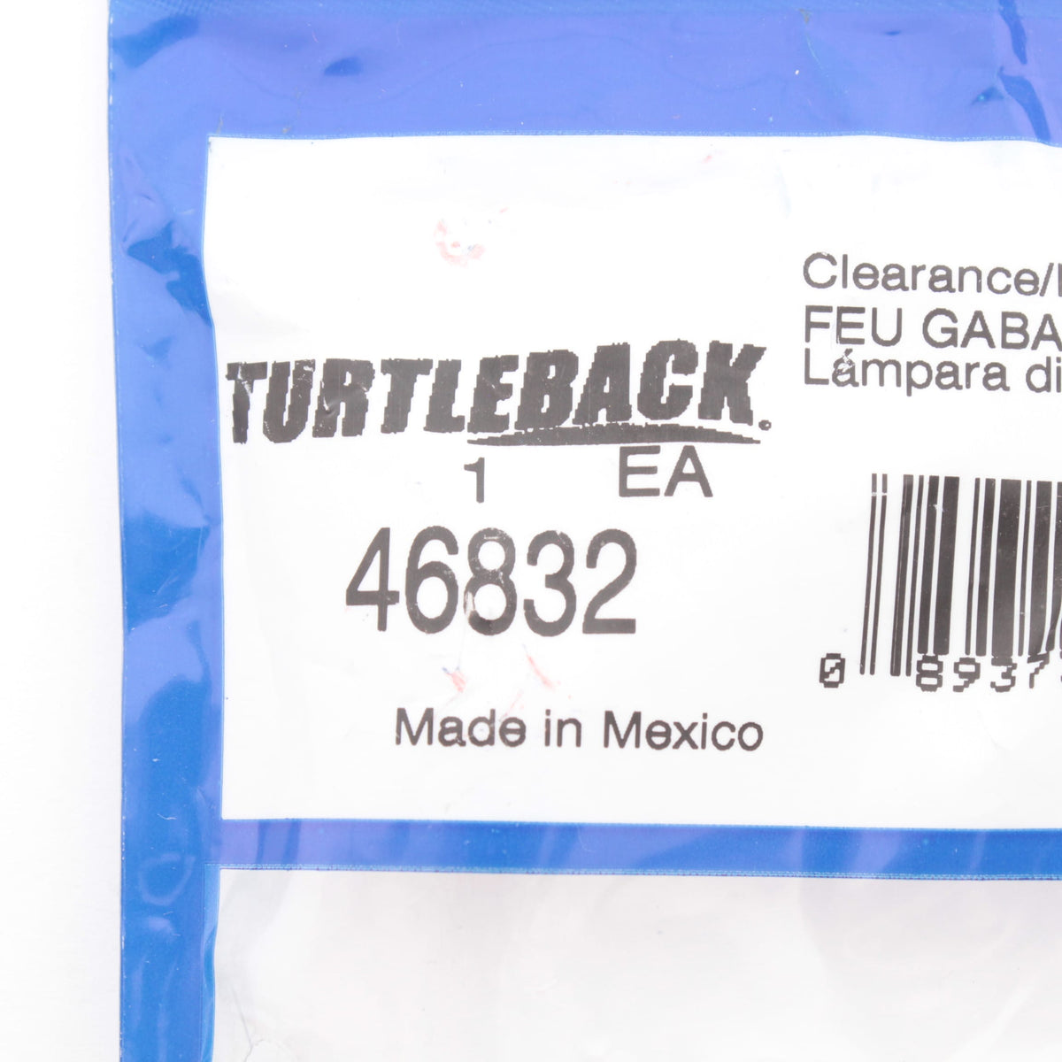 Grote 46832 Red Turtleback II Clearance Side Marker Light Incadescent 2" x 6"