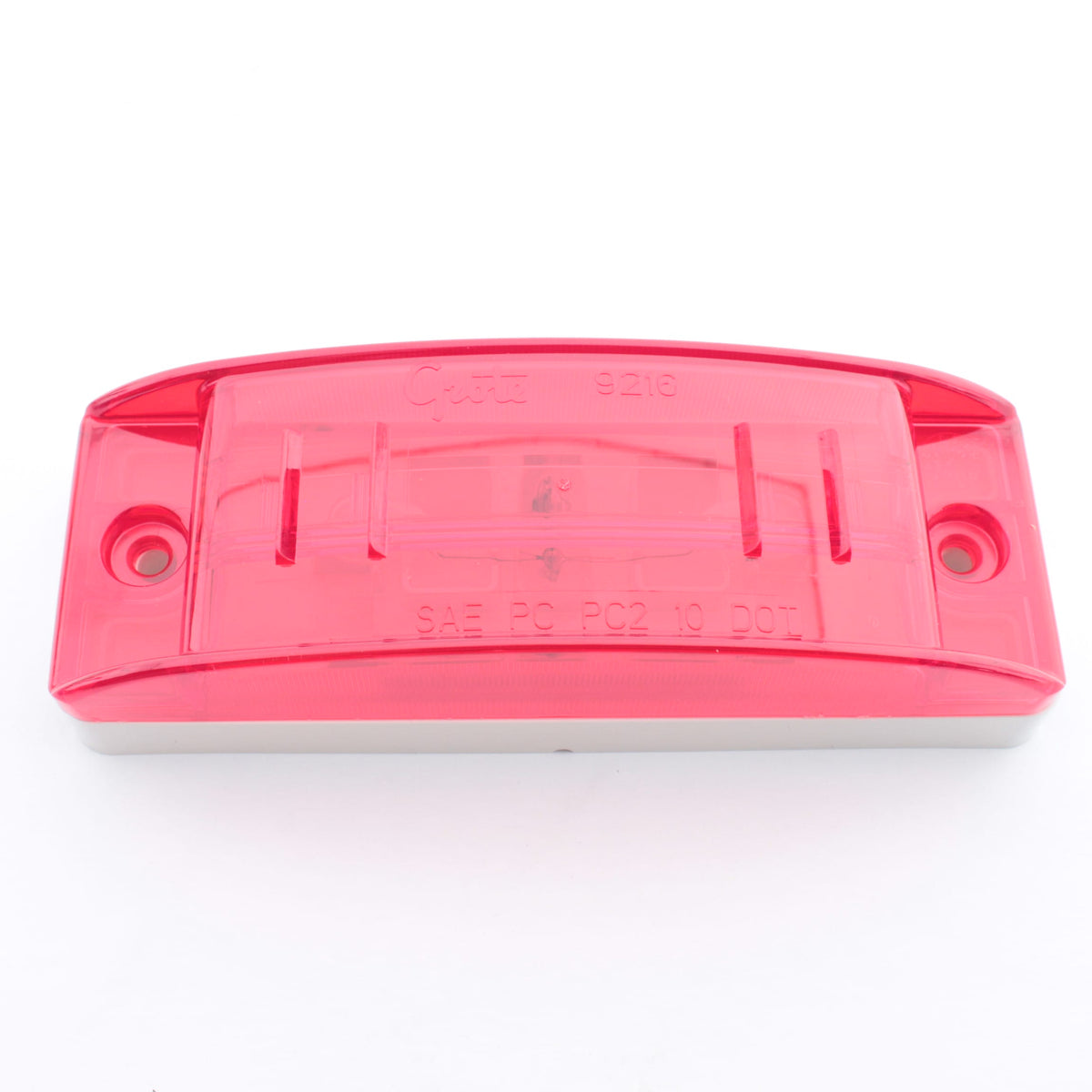 Grote 46832 Red Turtleback II Clearance Side Marker Light Incadescent 2" x 6"