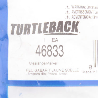 Grote 46833 Amber Turtleback II Clearance Side Marker Light Incadescent 2" x 6"