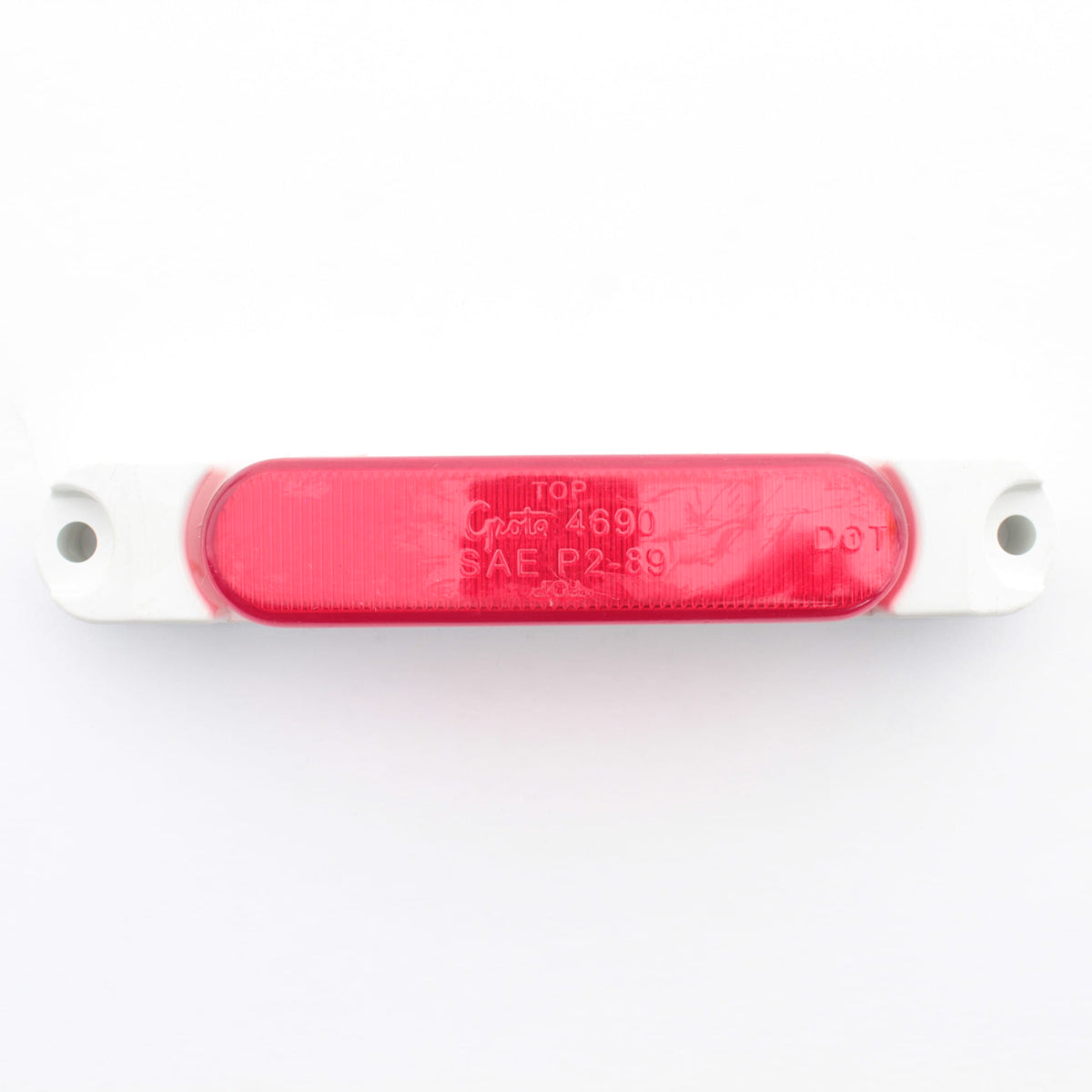Grote 46902-3 Red Supernova Thin-Line White Body LED Clearance Marker Light 5-5/16"